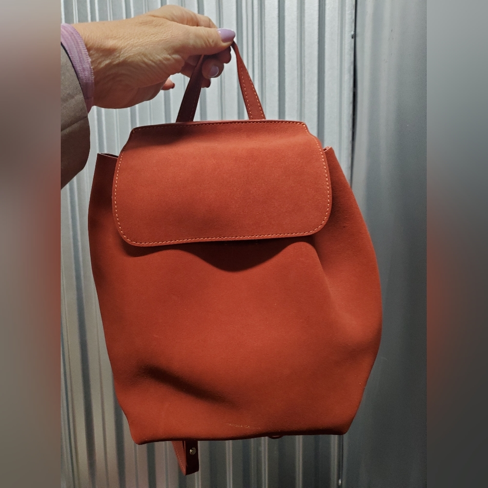 NWT Mansur Gavriel suede backpack in Brick